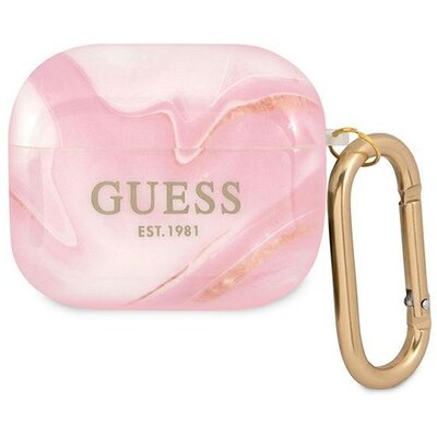 GUESS tok APPLE AirPods 3 GUA3UNMP (Marble Collection) pink