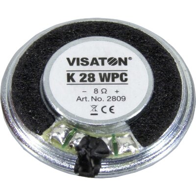 Visaton K 28 WPC - 8 Ohm 1.1 coll 2.8 cm Miniatűr hangszóró 1 W 8 Ω Műanyag membrán