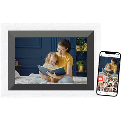 Braun Phototechnik DigiFrame 10B WiFi Digitális WiFi képkeret 25.7 cm 10.1 coll EEK: C (A - G) 1280 x 800 Pixel 32 GB Fehér