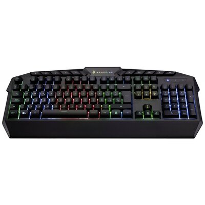 Verbatim SureFire KingPin RGB Gaming Multimedia Keyboard QWERTY Spanish Vezetékes Gamer billentyűzet Spanyol, QWERTY Fekete Világít