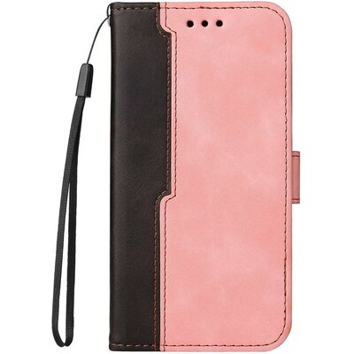 Xiaomi 14, Oldalra nyíló tok, stand, kártyatartóval, kézpánttal, Wooze Colour Wallet, rózsaszín