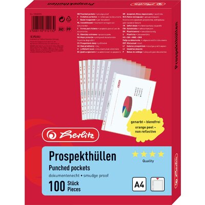 Herlitz Prospektus tok 10840320 DIN A4 PP Átlátszó 10840320 100 db