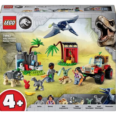 LEGO® JURASSIC WORLD™ 76963 Mentőközpont baba dinoszauruszok számára