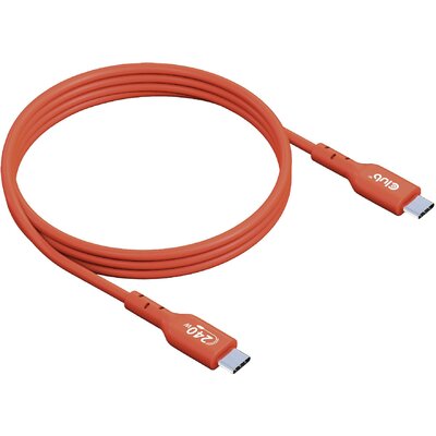 club3D USB C kábel USB 2.0 USB-C® dugó 4.00 m Narancs CAC-1515