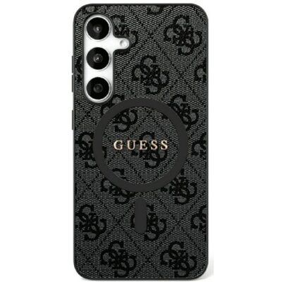 GUESS tok SAMSUNG S25 GUHMS25SG4GFRK (Magnetic PU 4G Ring Classic Logo) black