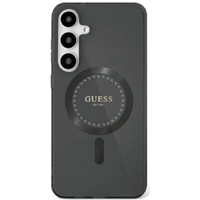 GUESS tok SAMSUNG S25 Ultra GUHMS25LPFTDTEK (Magnetic IML Rhinestones) black