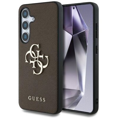 GUESS tok SAMSUNG S25 Plus GUHCS25MPGT4MBW (PU Grained Big 4G and Classic Logo) brown