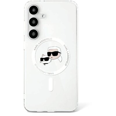 KARL LAGERFELD tok SAMSUNG S25 KLHMS25SHLSKCH (Magnetic IML Metal KC Heads) white