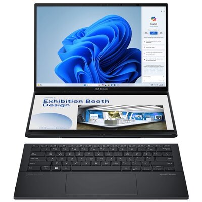 Asus Zenbook Duo UX8406MA-PZ051W 14"WQXGA Touch/Intel Core Ultra 9 185H/32GB/2TB/Int.VGA/Win11/szürke laptop