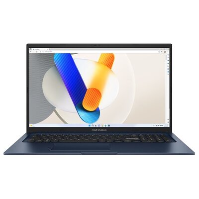 Asus Vivobook X1704ZA-AU355W 17,3"/Intel Core i3-1215U/8GB/512GB/Int.VGA/Win11/kék laptop