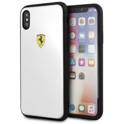 Ferrari On-Track iPhone X fehér logós akril hátlap