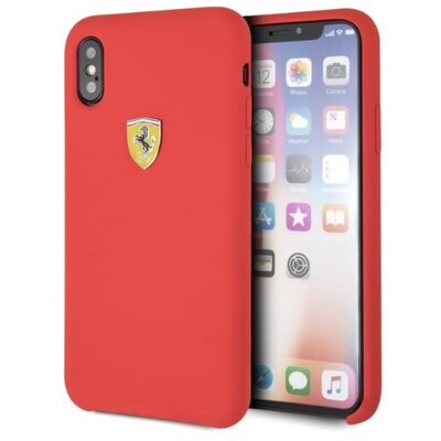 Ferrari SF iPhone X/XS piros szilikon hátlap