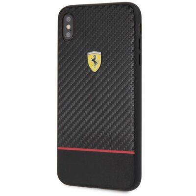 Ferrari On-Ttrack Racing iPhone XS MAX karbon karbon/gumi hátlap