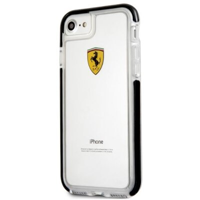 Ferrari iPhone 7 átlátszó/fekete hátlap