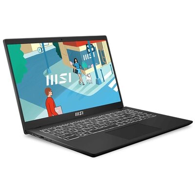 MSI Modern 15 B13M-1033 15,6"FHD/Intel Core i5-1335U/16GB/512GB/Int.VGA/Win11/fekete laptop