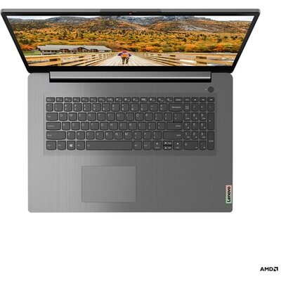 Lenovo Ideapad 3 17ALC6 17,3"HD+/AMD Ryzen 7-5700U/12GB/512GB/Int.VGA/FreeDOS/szürke laptop