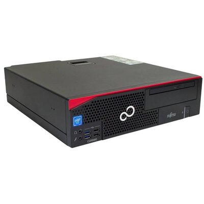 Fujitsu Esprimo D556 SFF/i3-6100/8GB/256GB SSD/Win Pro COA/fekete asztali számítógép (Használt A+,felújított)