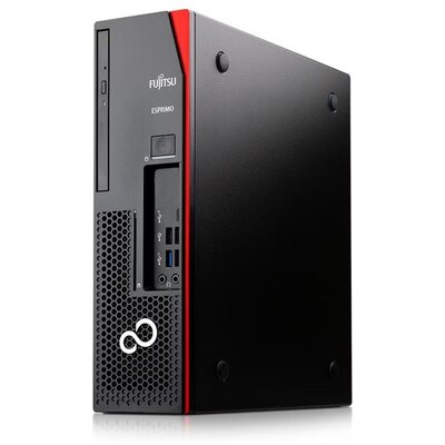 Fujitsu Esprimo D738 SFF/i5-8500/16GB/256GB SSD/Win Pro COA/fekete asztali számítógép (Használt A+,felújított)