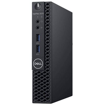 Dell Optiplex 3070 Micro/i5-9500T/16GB/512GB SSD/Win Pro COA/fekete asztali számítógép (Használt A+,felújított)