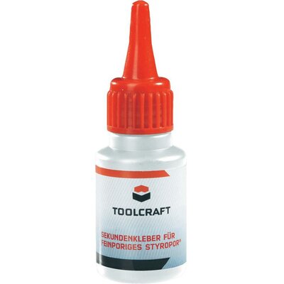 Polisztirol, Styropor pillanatragasztó 20g Toolcraft Styrodur®