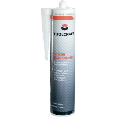 Szilikon, átlátszófekete, 310 ml, TOOLCRAFT